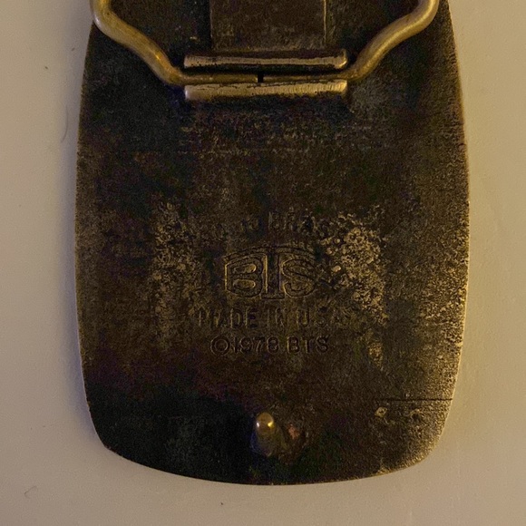 BASIC TOOL SUPPLY- PRIVATE PLANE - Brass belt buckle. Made in USA, cali- 1978 - Picture 5 of 7
